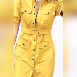 DRA Los Angeles Mustard Dress, size small